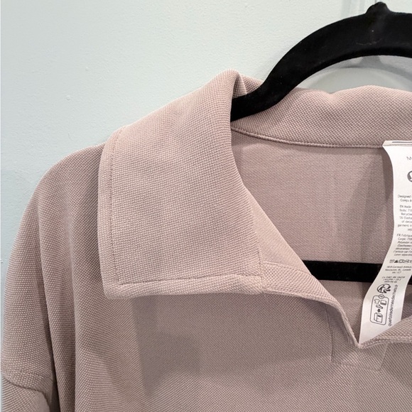 Lululemon NWT Softstreme Pique Oversized Polo, Size M, Warm Ash Grey - Picture 7 of 11